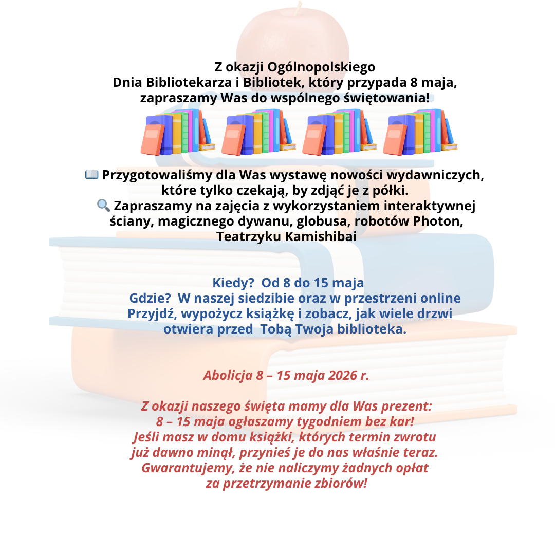 TYDZIEŃ BIBLIOTEK 8-15 maja